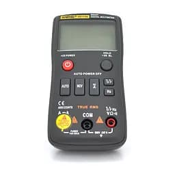 Мультиметр ANENG AN113A. Вимірювання: V DC, V AC, A DC, A AC, Ω, °C/°F, Hz, %, NCV. Функції: True RMS, дзвінки, перевірка діодів, автовідключення - мініатюра 2