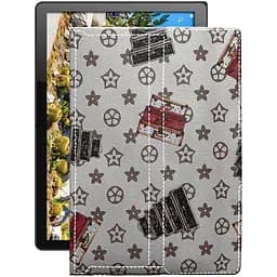 Чехол StatusCASE из экокожи для планшета Adronix MT104 Луи-Витон-белый