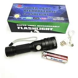 Ручний ліхтар Bailong BL-611-P50 CREE XHP50 акумуляторний світлодіодний 18650 - мініатюра 7
