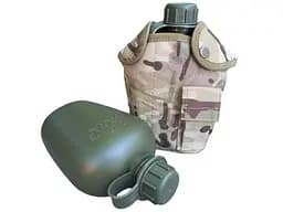 Похідна фляга 1л + чохол Камуфляж