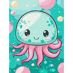 Картина по номерам Brushme Веселая медуза 30x40 см