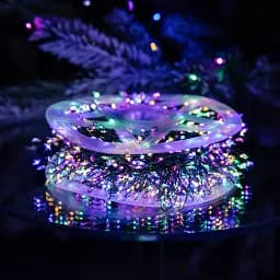 Гірлянда-нитка Роса Хвойна лапа 640 LED 30 метрів, мультиколор GarlandoPro D1750ML - мініатюра 12
