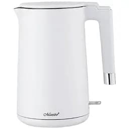 Електрочайник Maestro MR-026 із нержавіючої сталі 1.7 л 1800 Вт Белый