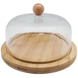 Бокс Eurogold харчовий круглий з кришкою бамбуковий 20х20х9.5см (2489)
