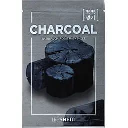 Тканинна маска для обличчя The Saem Natural Charcoal Mask Sheet 21 мл