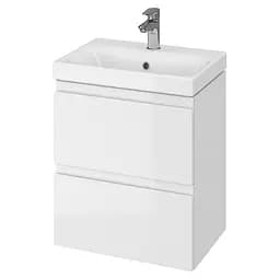 Тумба для ванної кімнати Cersanit CET В02 з умивальником Moduo Slim 50 см Білий UN509-040 30412