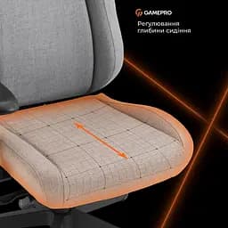 Ігрове крісло GamePro GC925G Gray Black (GC925G) - мініатюра 8