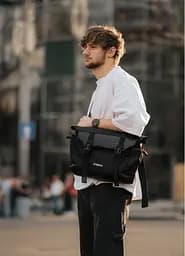 Мужская сумка Sambag DART Черная 33 х 24 х 10 см (51311301m)