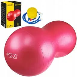 М'яч для фітнесу (арахіс) 4FIZJO Air Ball Peanut 45 x 90 см Anti-Burst Red (P-5907739318558)
