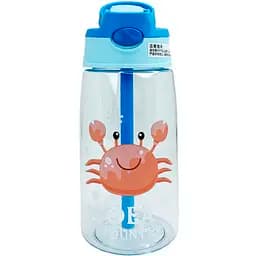 Детский поильник Mega Zayka MGZ-0303-3 Морские жители Крабик с трубочкой 480 мл