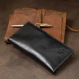 Чоловіче шкіряне портмоне GRANDE PELLE 9,5х18х1 см acs0018656 - мініатюра 9