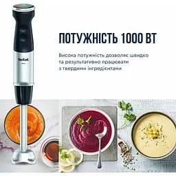 Блендер заглибний 8в1 Tefal Quickchef+ 1000 Вт чаша 800 мл чопер 500 мл кухонний комбайн 5в1 турборежим сіро-чорний (HB67G830) - мініатюра 11
