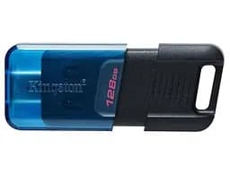 Флеш накопичувач USB 128Gb DataTraveler 80 M, Black/Blue Kingston teh0024634