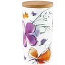 Ємність для сипучих продуктів Krauff Aquarelle з бамбуковою кришкою 20 см 1.3 л (21-244-044)