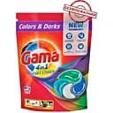 Капсулы Gama 4 в 1 для стирки цветных и черных вещей 60 шт 