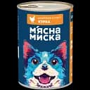 Уцінка. Вологий корм для дорослих собак М'ясна Миска шматочки в соусі з куркою 1.24 кг