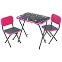 Детский столик Bambi Creative складной с двумя стульчиками 3 позиции по высоте малиновый