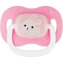 Силіконова симетрична пустушка Canpol babies Bunny & Company Кролик 18+ міс. рожевий (23/270_pin)
