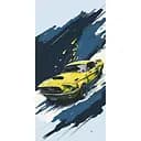 Картина по номерам "Ford Mustang" 12504-AC 40x80 см