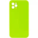 Чохол Epik Silicone Case Square Full Camera Protective AA NOLOGO для Apple iPhone 11 Pro 5.8 Салатовий/Neon green