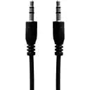 AUX-Кабель Grand 3.5 на 3.5 мм аудіо шнур обплетення Classic 1 м чорний