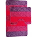 Набор ковриков для ванной Vezzer Color line 60x100 и 60x50 см красный (VZC05237)