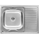 Кухонная мойка Рlatinum 8060 L из нержавеющей стали 0.7 мм прямоугольная 80x60 см сатин (SP000000589)