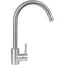 Смеситель кухонный Platinum 57 NESP (8601R) поворотный однорычажный из нержавеющей стали серый (000035269)