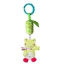 Погремушка WD210226-1-4 подвеска животные мягкие с звоночком 29 см Жаба