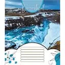 Зошит учнівський "Красиві водоcпади" 018-530100K-5 в клітинку, 18 аркушів