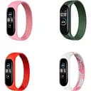 Набор ремешков BeCover Elastic Nylon Style для Xiaomi Mi Smart Band 5 / Mi Smart Band 6 Size S Girl 4 цвета (706496)