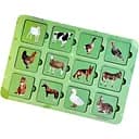 Дерев'яний пазл-сортер Ubumblebees Мама та малюк Домашні тварини PSF088 