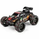 Радиоуправляемая трюковая машина RQ 3040-01, роликовые колеса, аккумулятор 3.7V, пульт 2.4G, свет, звук, музыка, Красная