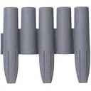 Забор декоративный Prosperplast Palisada, светло-серый, 2.7 м