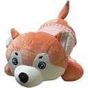 Детская мягкая игрушка Собачка Bambi L1124(Peach) с пледом 60 см