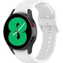 Ремінець для Samsung Galaxy Watch 4 40mm - білий ширина кріплення 20мм силікон Watchbands Color Angle (W48-5WB50492361)