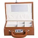 Кейс-органайзер для прикрас Yiwu із кодовим замком 24x16x9.5 см теракот HP-5-24R