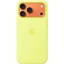 Чехол Silicone Case with Button, Animation & MagSafe для Apple iPhone 17 Pro Max Neon Yellow AAA (153245)