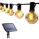 Joomer 32 фути Сонячні ліхтарі для відкритого саду, 25+2 світлодіодні G40 Неб'ючі лампочки Підвісні садові світильники на сонячних