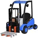 Электромобиль детский Bambi Погрузчик M 5989BLR-4 с пультом управления и двумя 35W моторами Синий