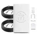 Комплект панельная антенна 2 по 19.5 дБи MIMO 2G/3G/4G с кабелями и переходниками До 70 км от базовой станции под Киевстар, Lifecell, Vodafone