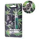 Трубка курильна металева №HL-YD-007 Green Коноплі (10908)