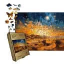 Дерев'яний фігурний пазл Пустеля Сахара, А2, Дерев'яна коробка 300+ елементів