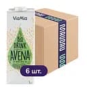 Упаковка органічного вівсяного напою Via Mia безглютеновий 6 л (1 л х 6 шт.)