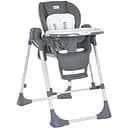 Стільчик для годування-гойдалка El Camino ME 1087-G SWAN з безпечними ременями та дугою з іграшками Dark Gray