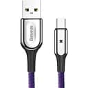 Кабель скоростной 3 ампера Baseus X-type Light Cable Type-C 3A 1 м сиреневый (CATXD-A05)