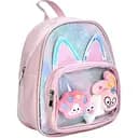 Рюкзак 9928, 3-8 лет, блестящие декоративные ушки, молния, мягкие регулируемые лямки, 24×20×10 см бежевый