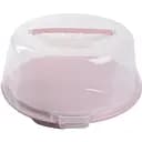 Тортовщица Violet House Pink Powder круглая с крышкой 18х26х37 см (0011 круглая большая PINK POWDER с/к)