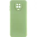 Чехол TPU GETMAN Liquid Silk Full Camera для Xiaomi Redmi Note 9s / Note 9 Pro / Note 9 Pro Max Зеленый / Pistachio