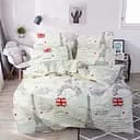 Двойной постельный комплект бязь бежевого цвета 326544